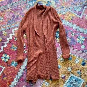 Burnt orange, rust sweater/duster